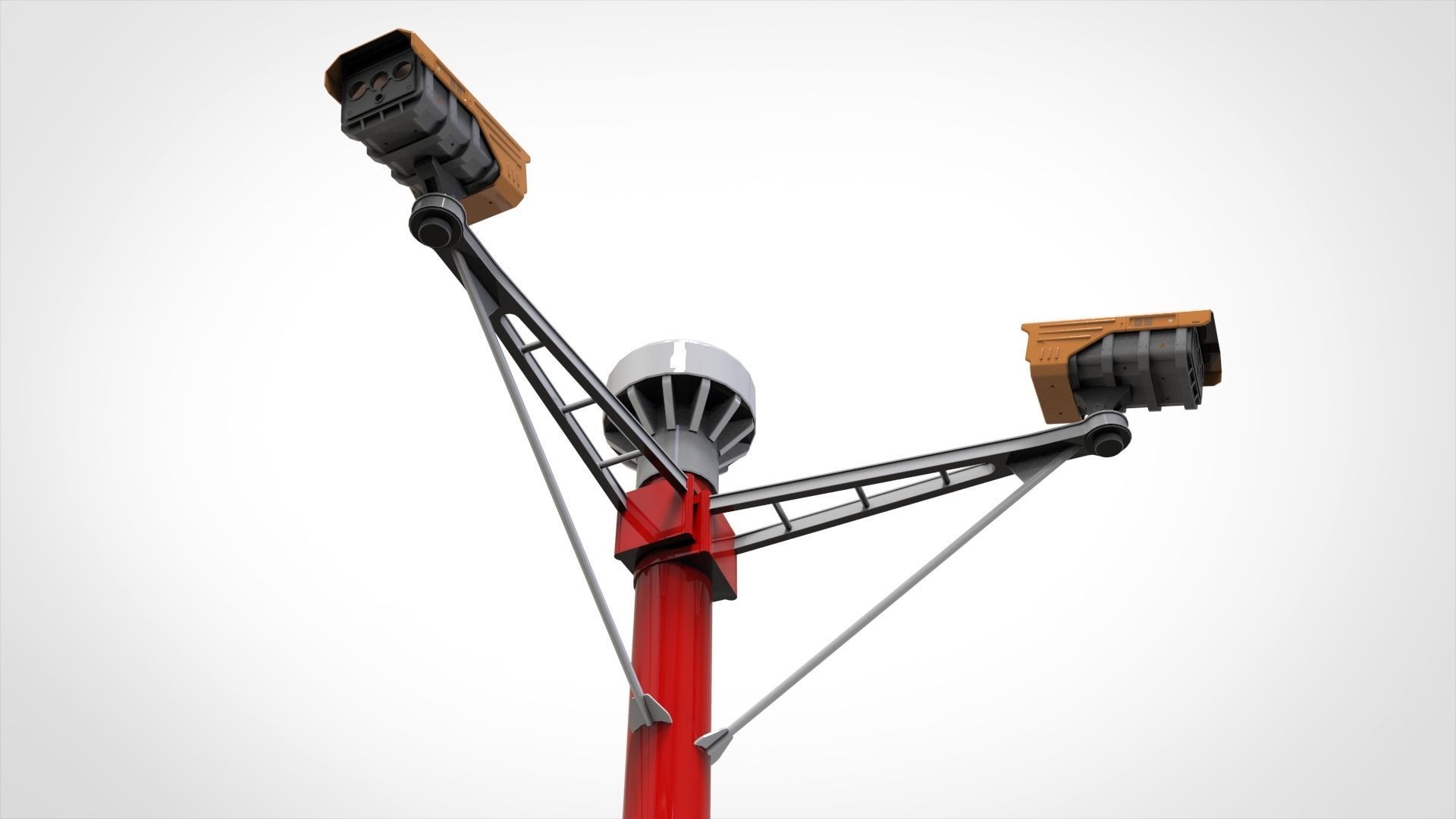 sci fi video surveillance mast 3D model_32