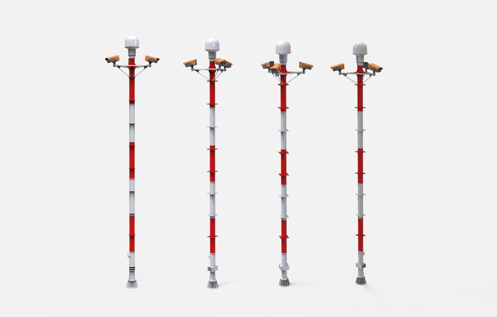 sci fi video surveillance mast 3D model_25