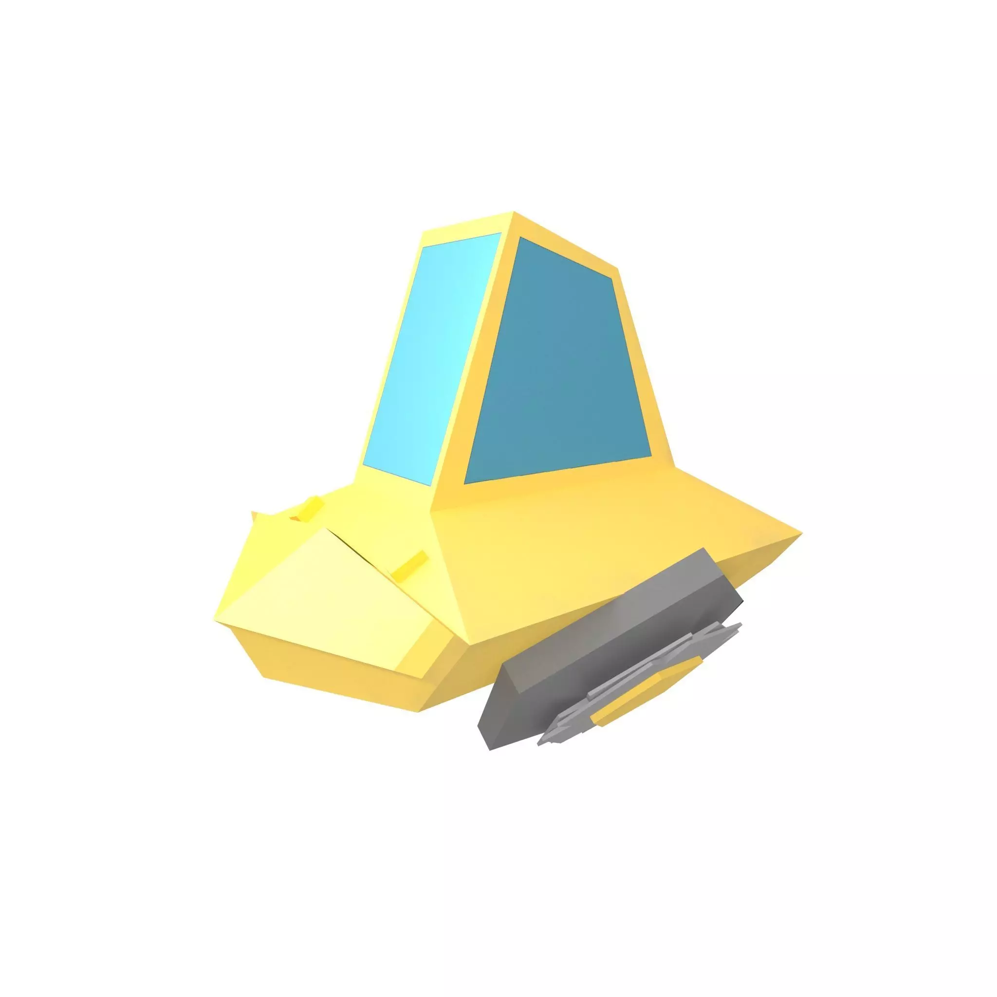 Future Car v1 002 Low-poly 3D model_0