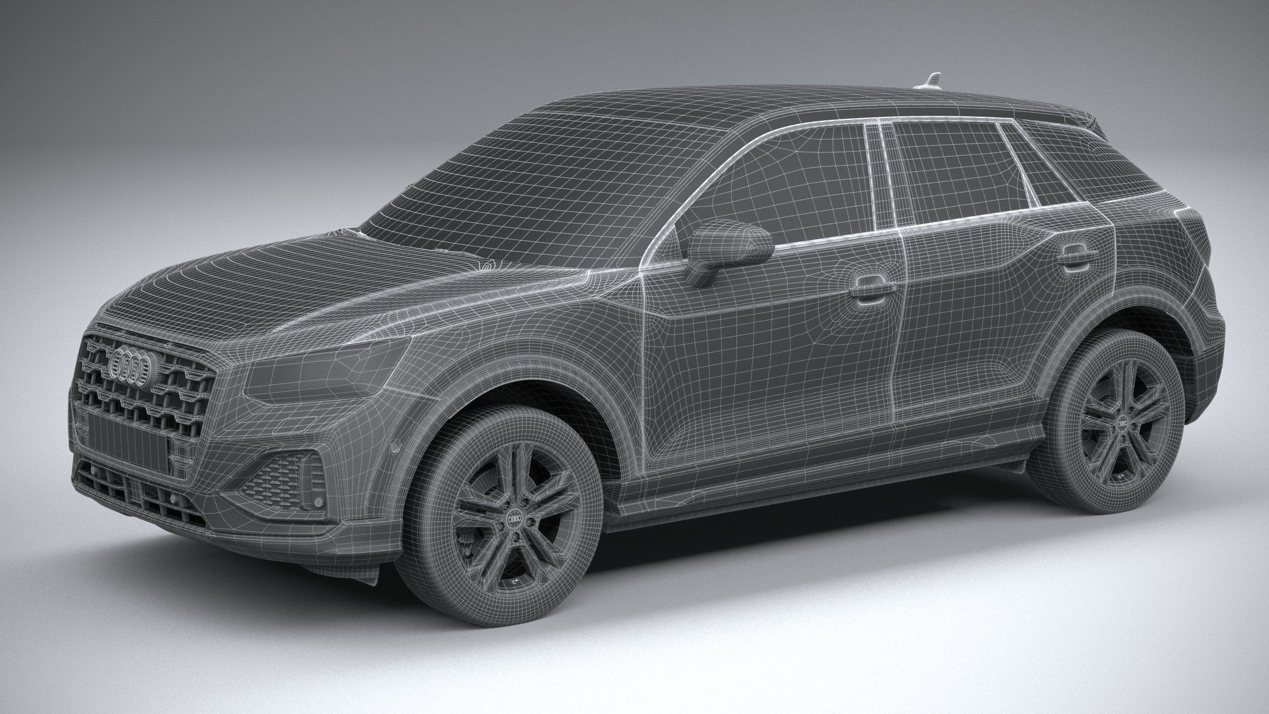 Audi Q2 2021 3D model_27