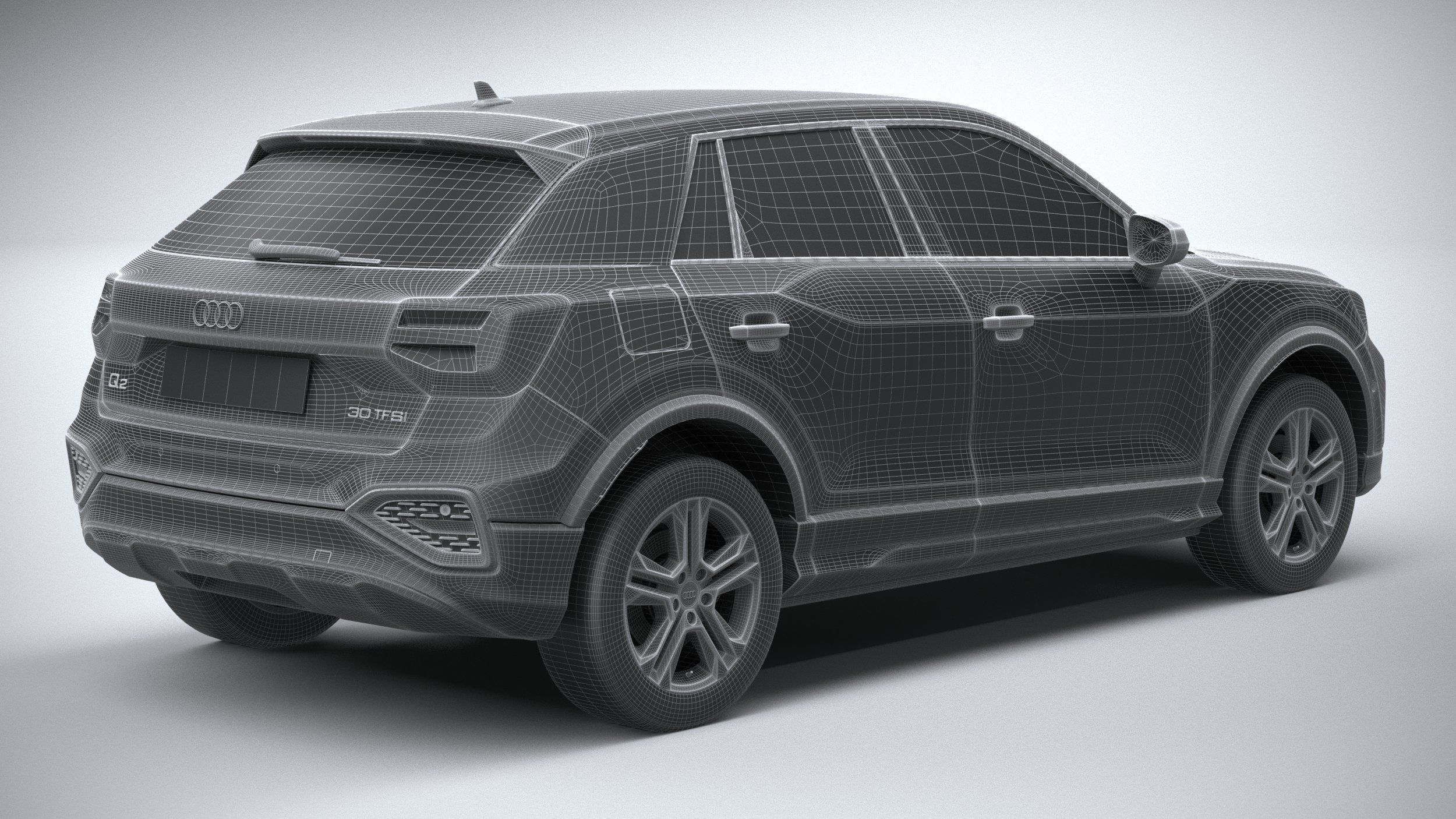 Audi Q2 2021 3D model_26