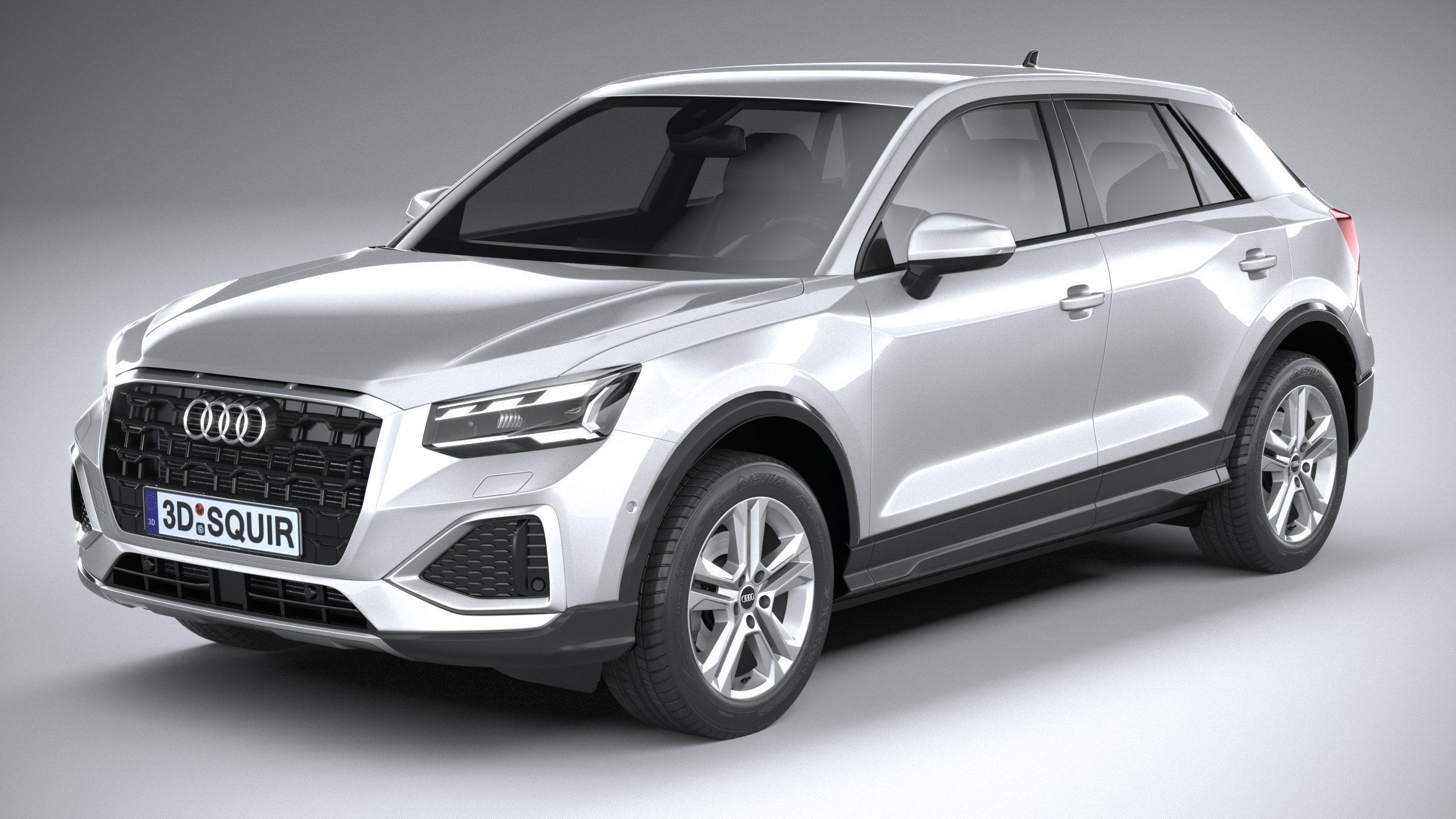 Audi Q2 2021 3D model_1