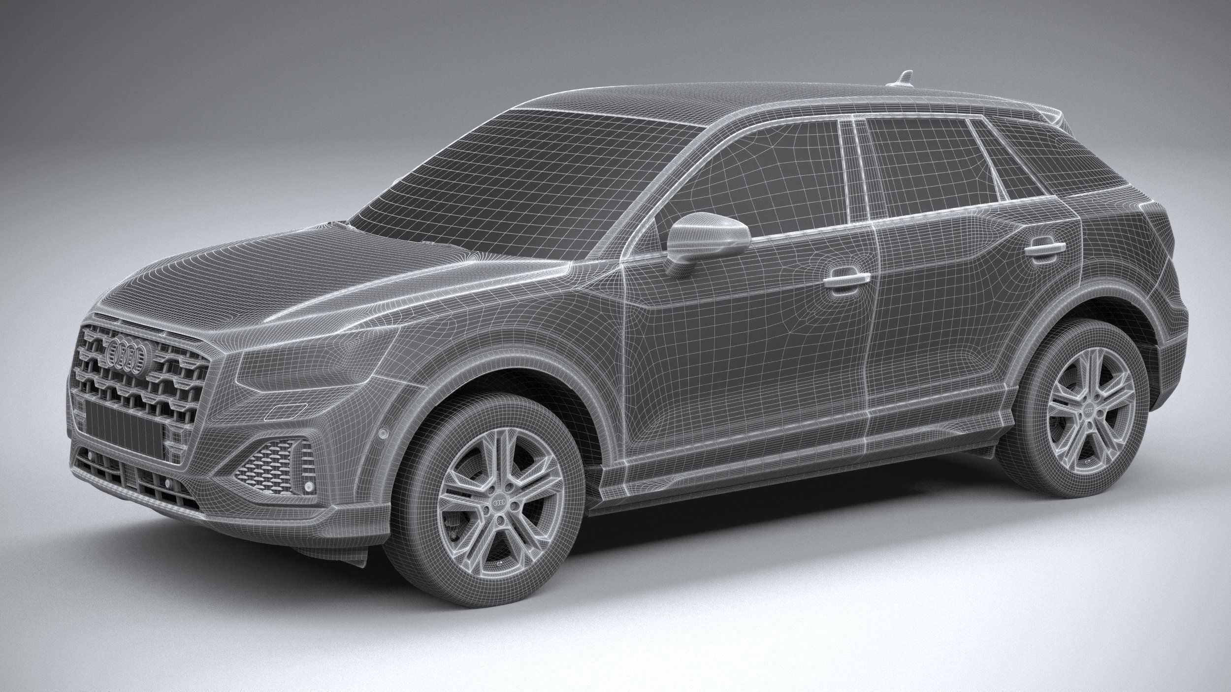 Audi Q2 2021 3D model_29