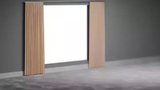 Blender Cycles Curtain 3D model