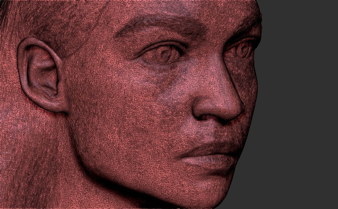 Alexandria Ocasio-Cortez bust ready for full color 3D printing 3D print model_44
