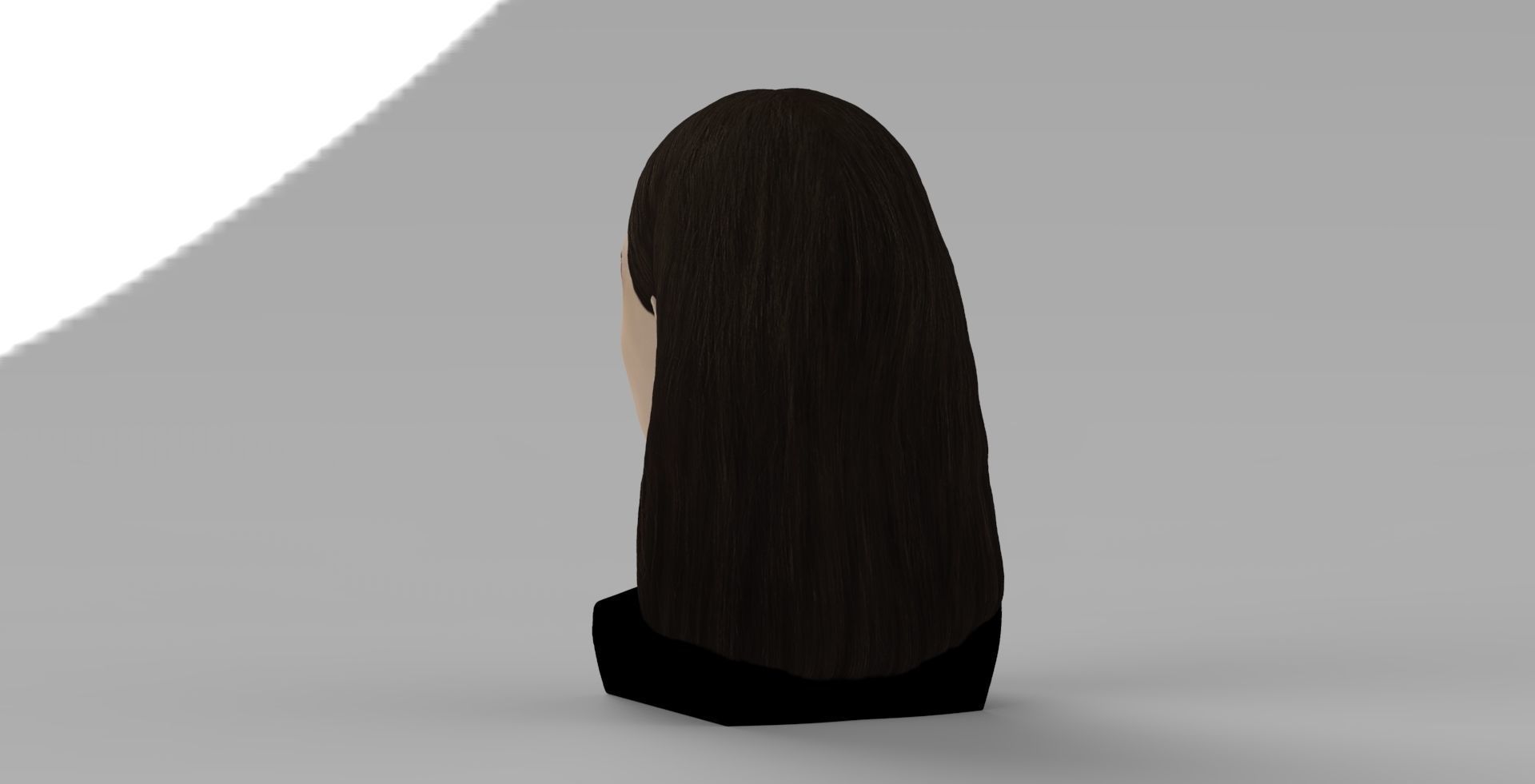 Alexandria Ocasio-Cortez bust ready for full color 3D printing 3D print model_4