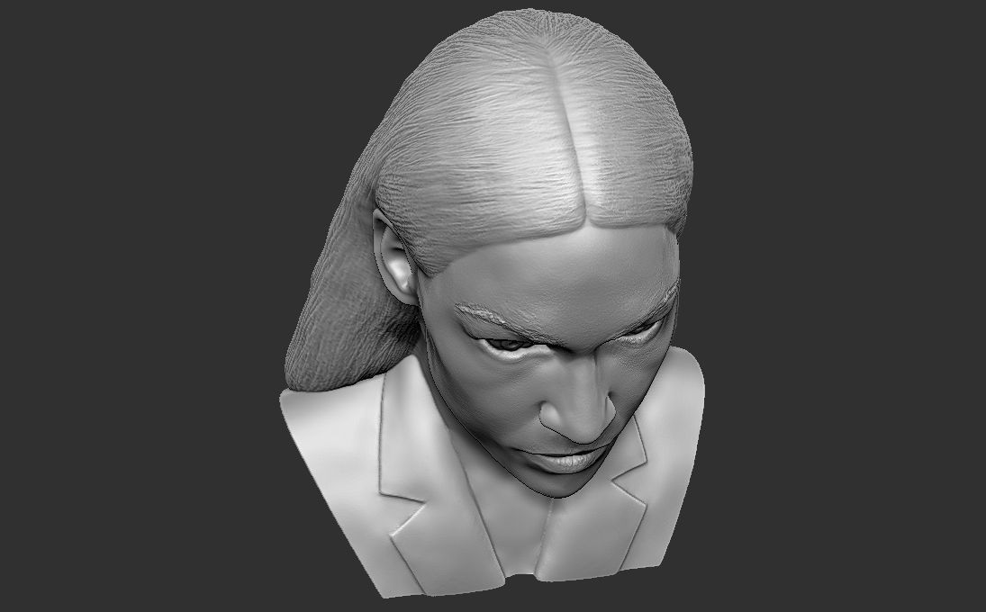 Alexandria Ocasio-Cortez bust ready for full color 3D printing 3D print model_38
