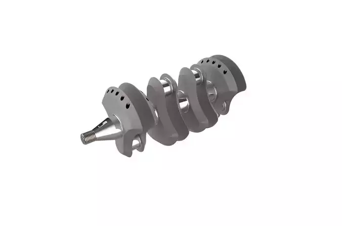 Automotive Crankshaft Part 3D print model