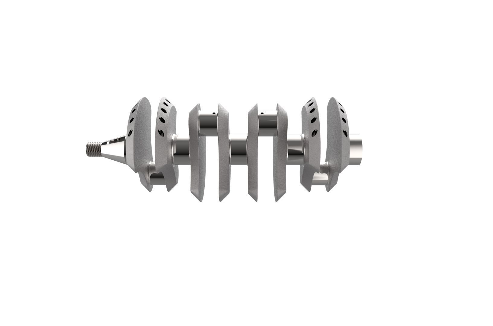 Automotive Crankshaft Part 3D print model_6