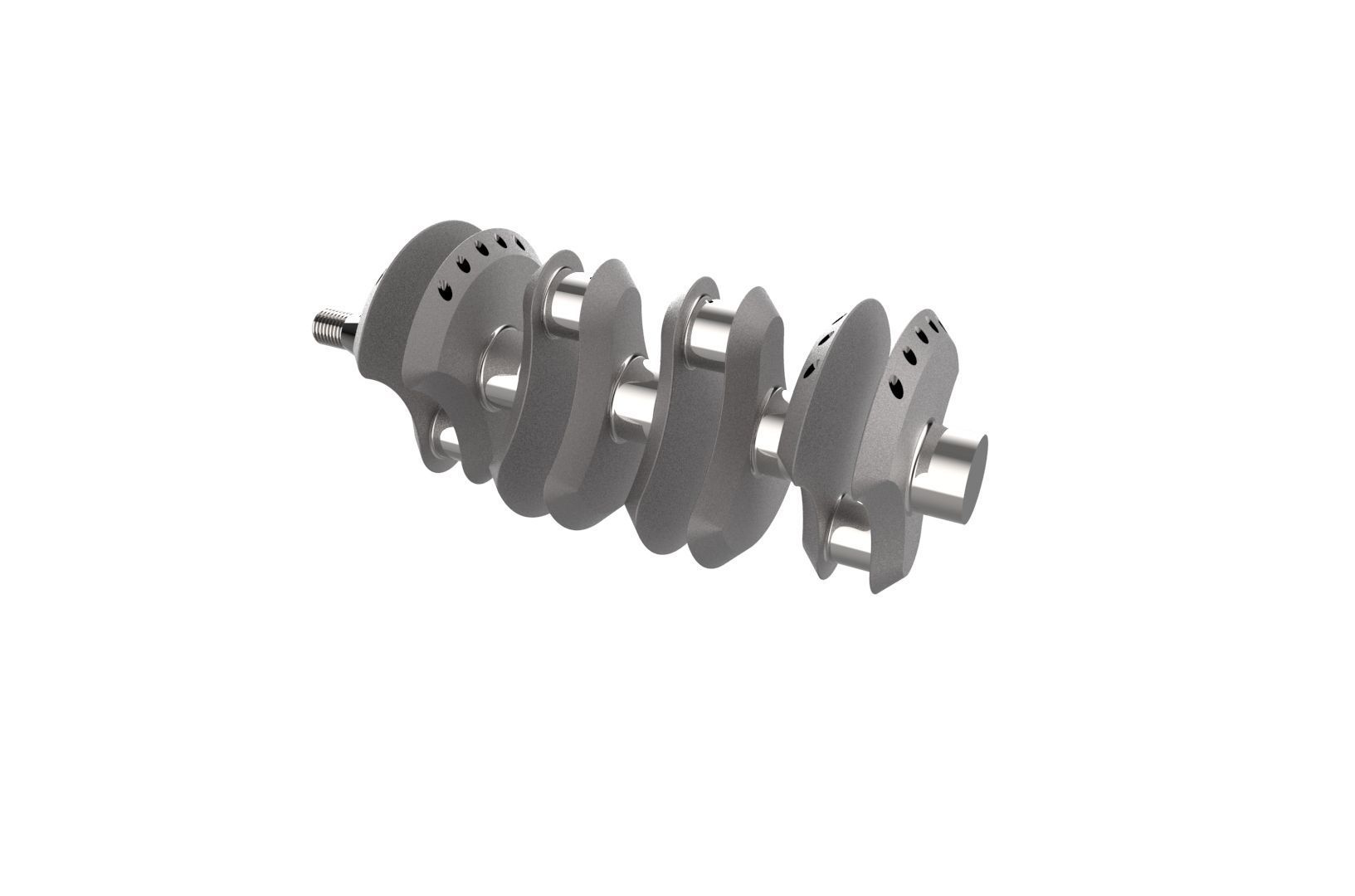 Automotive Crankshaft Part 3D print model_17