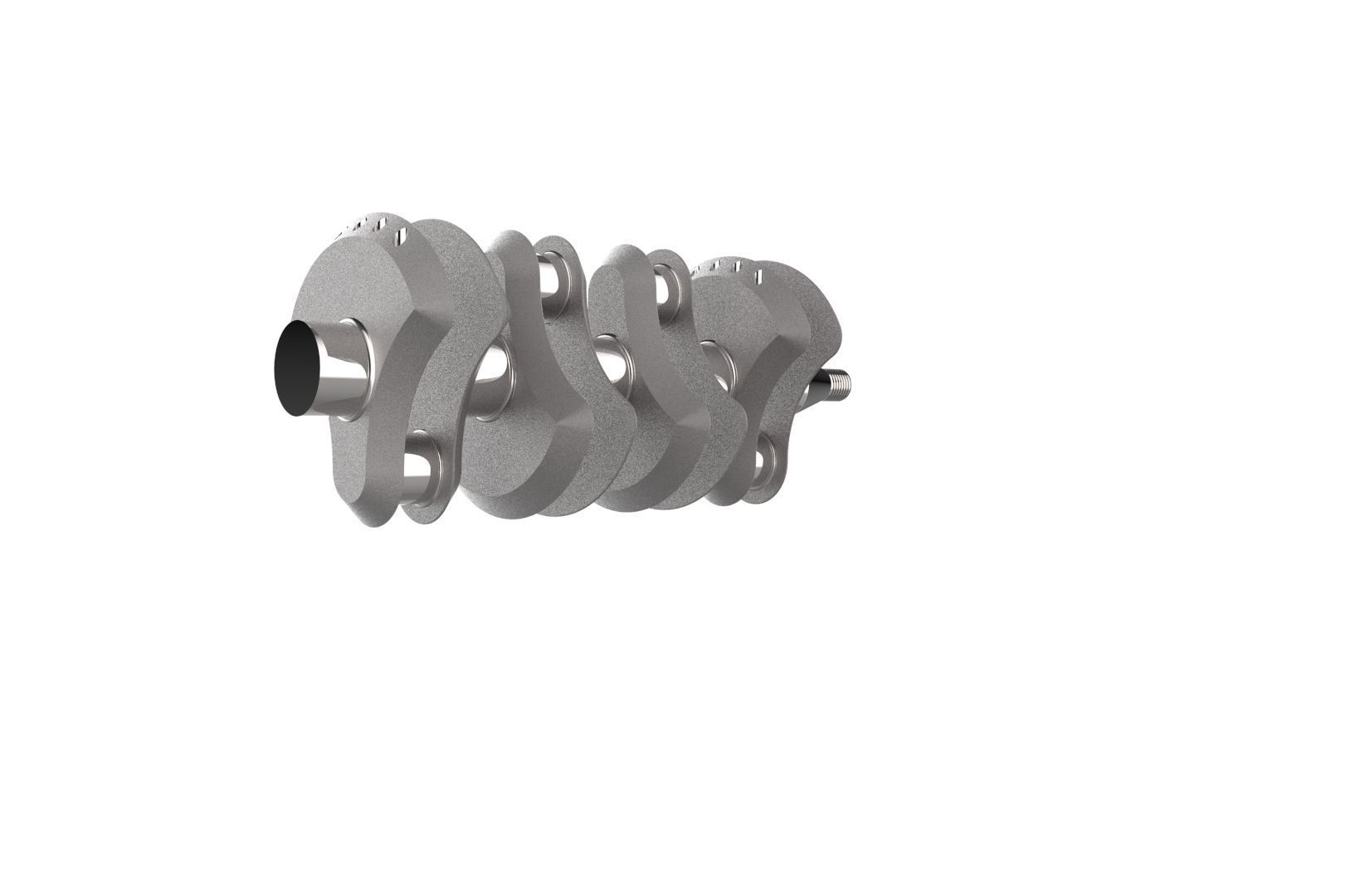 Automotive Crankshaft Part 3D print model_14