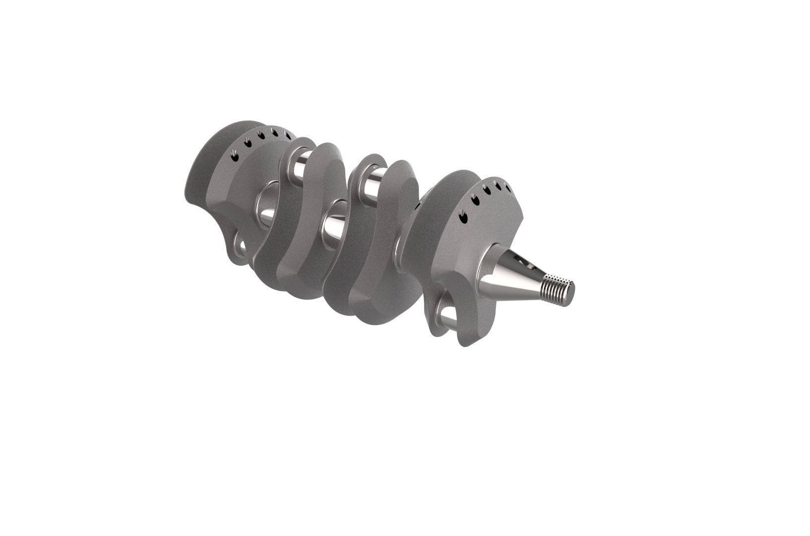 Automotive Crankshaft Part 3D print model_10