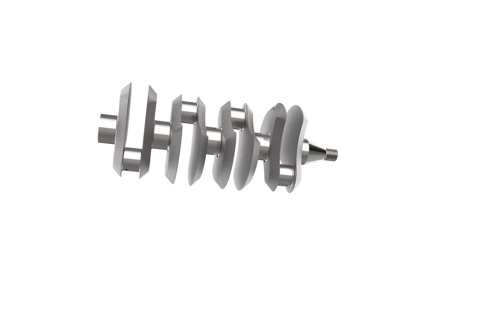 Automotive Crankshaft Part 3D print model_13