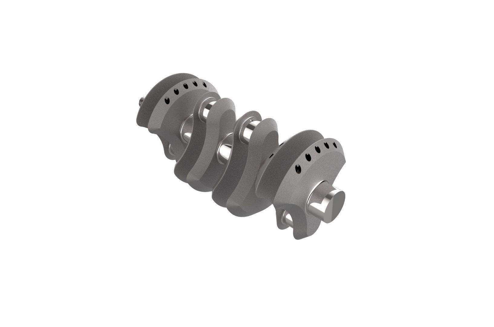 Automotive Crankshaft Part 3D print model_16