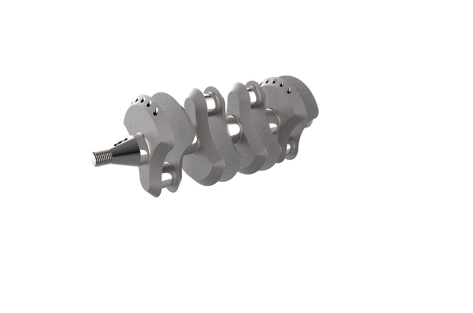 Automotive Crankshaft Part 3D print model_7