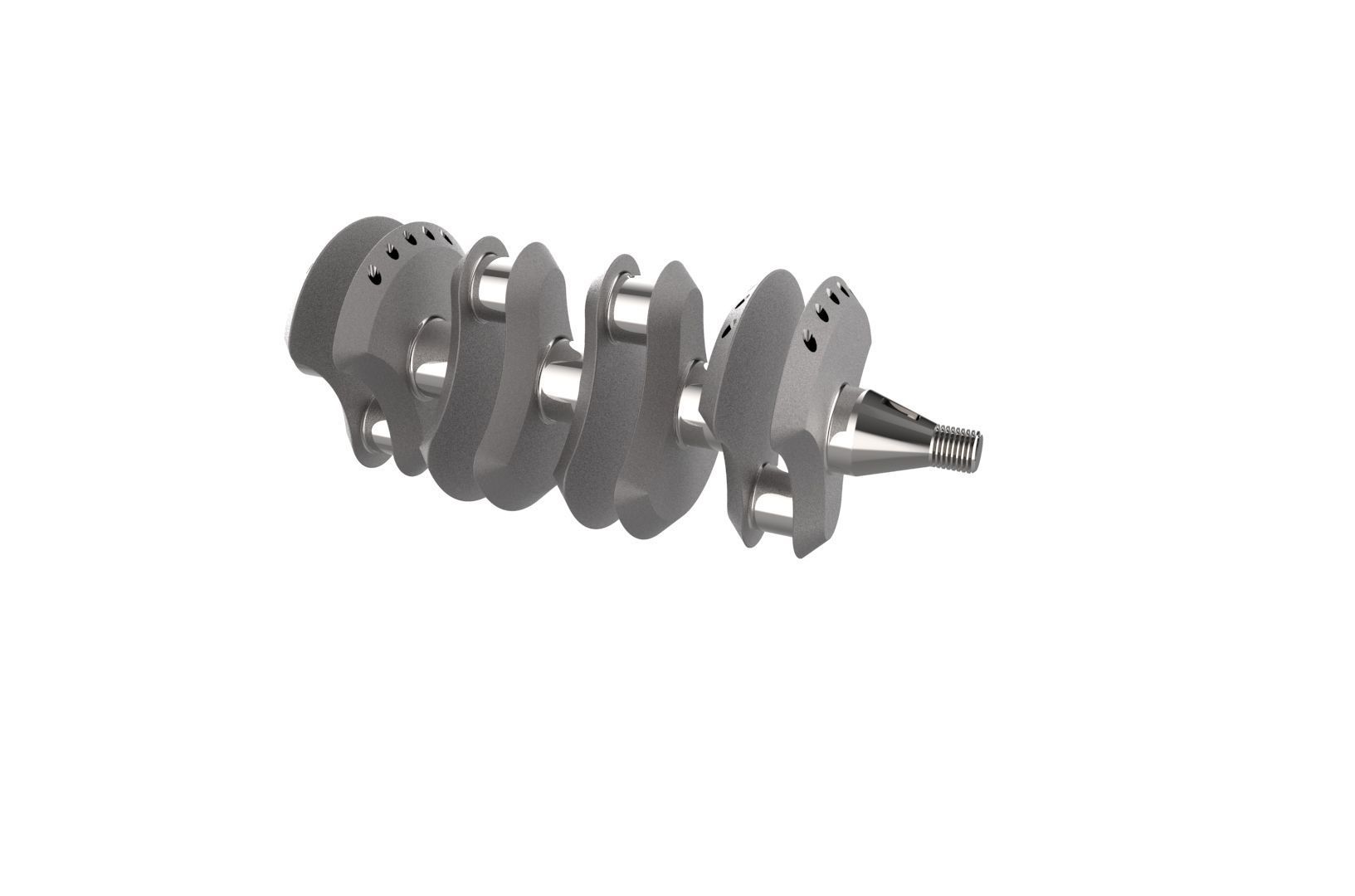Automotive Crankshaft Part 3D print model_11