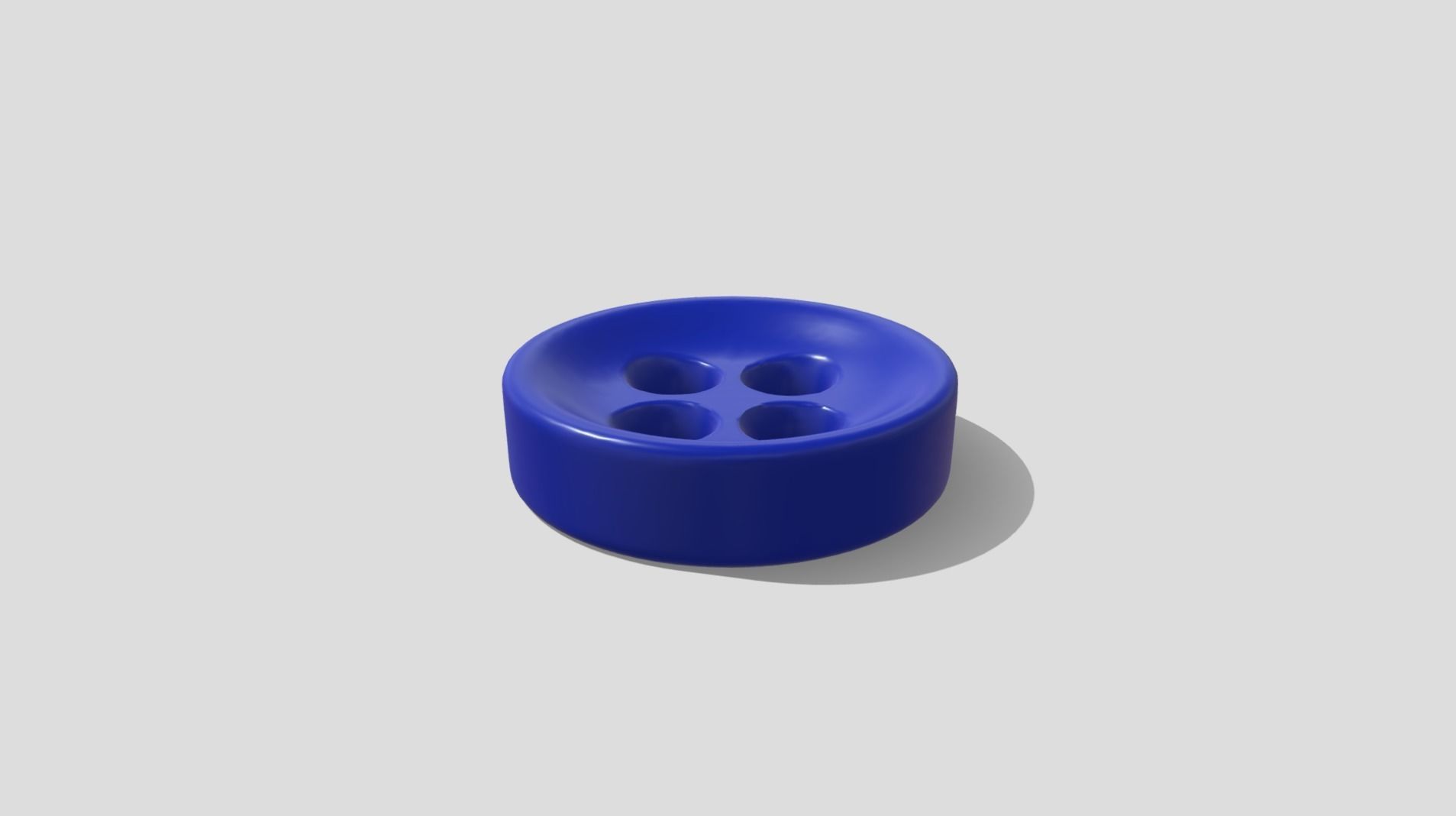 Printable Cloth Button 001 - 1cm - 4 Holes 2mm 3D print model_1
