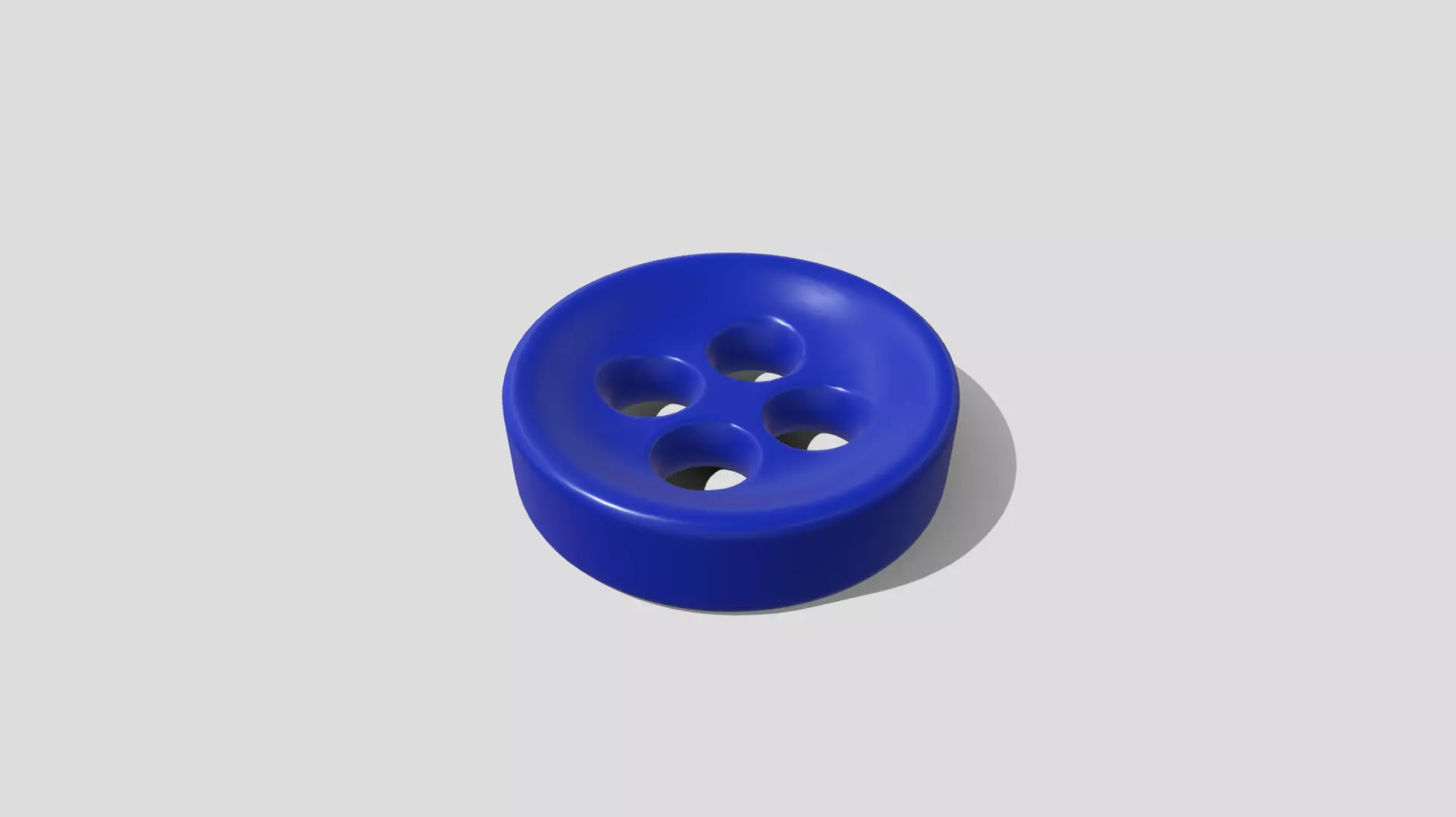 Printable Cloth Button 001 - 1cm - 4 Holes 2mm 3D print model_0