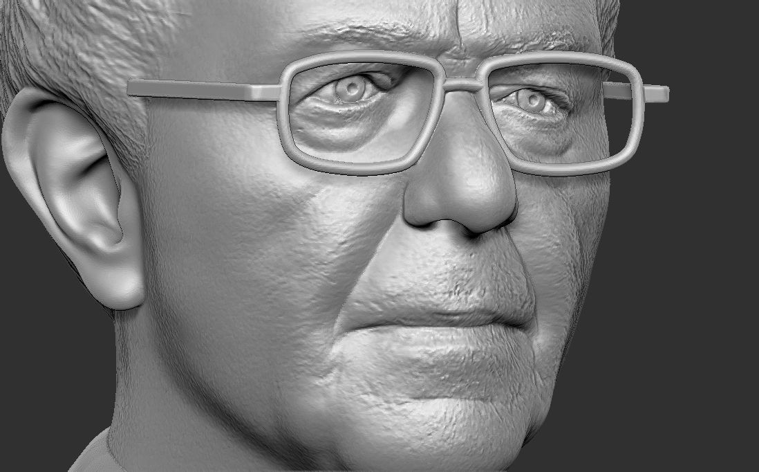 Bernie Sanders bust 3D printing ready stl obj formats 3D print model_18