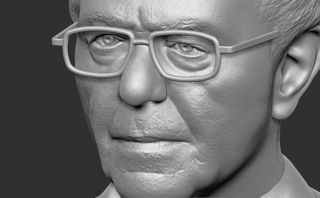 Bernie Sanders bust 3D printing ready stl obj formats 3D print model_19