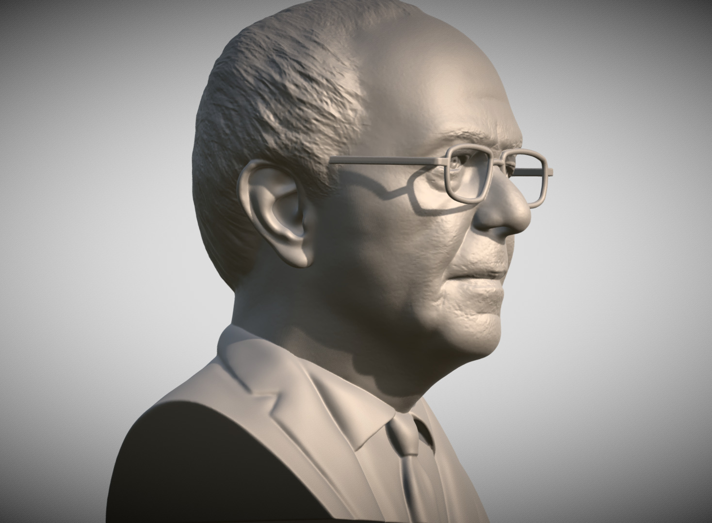 Bernie Sanders bust 3D printing ready stl obj formats 3D print model_4