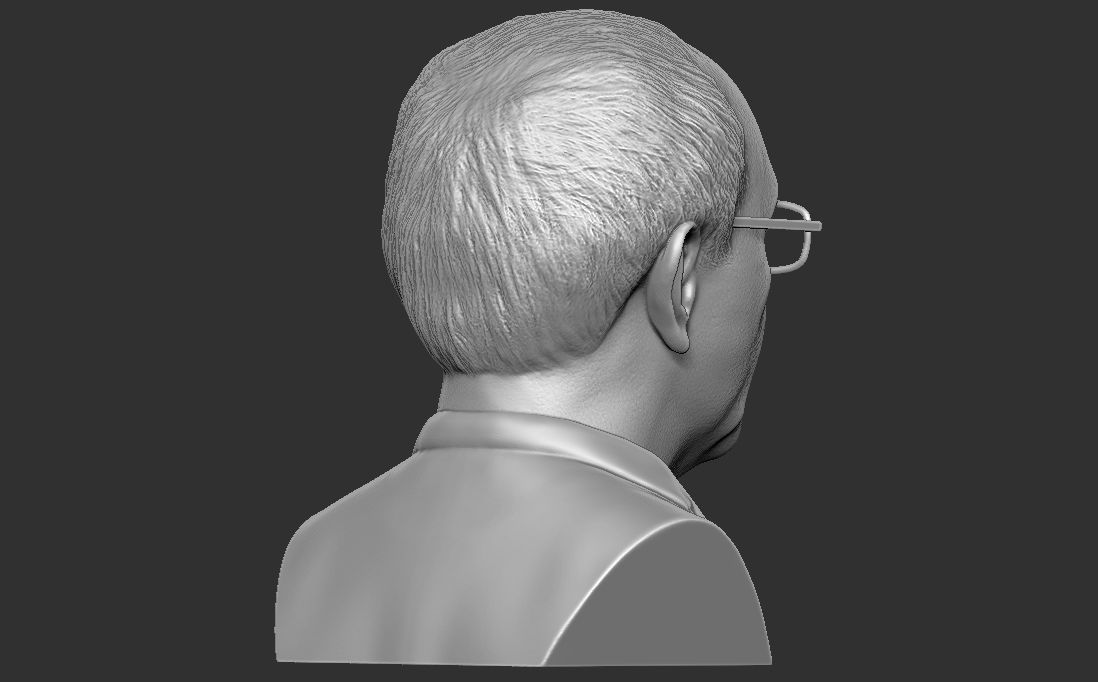 Bernie Sanders bust 3D printing ready stl obj formats 3D print model_12