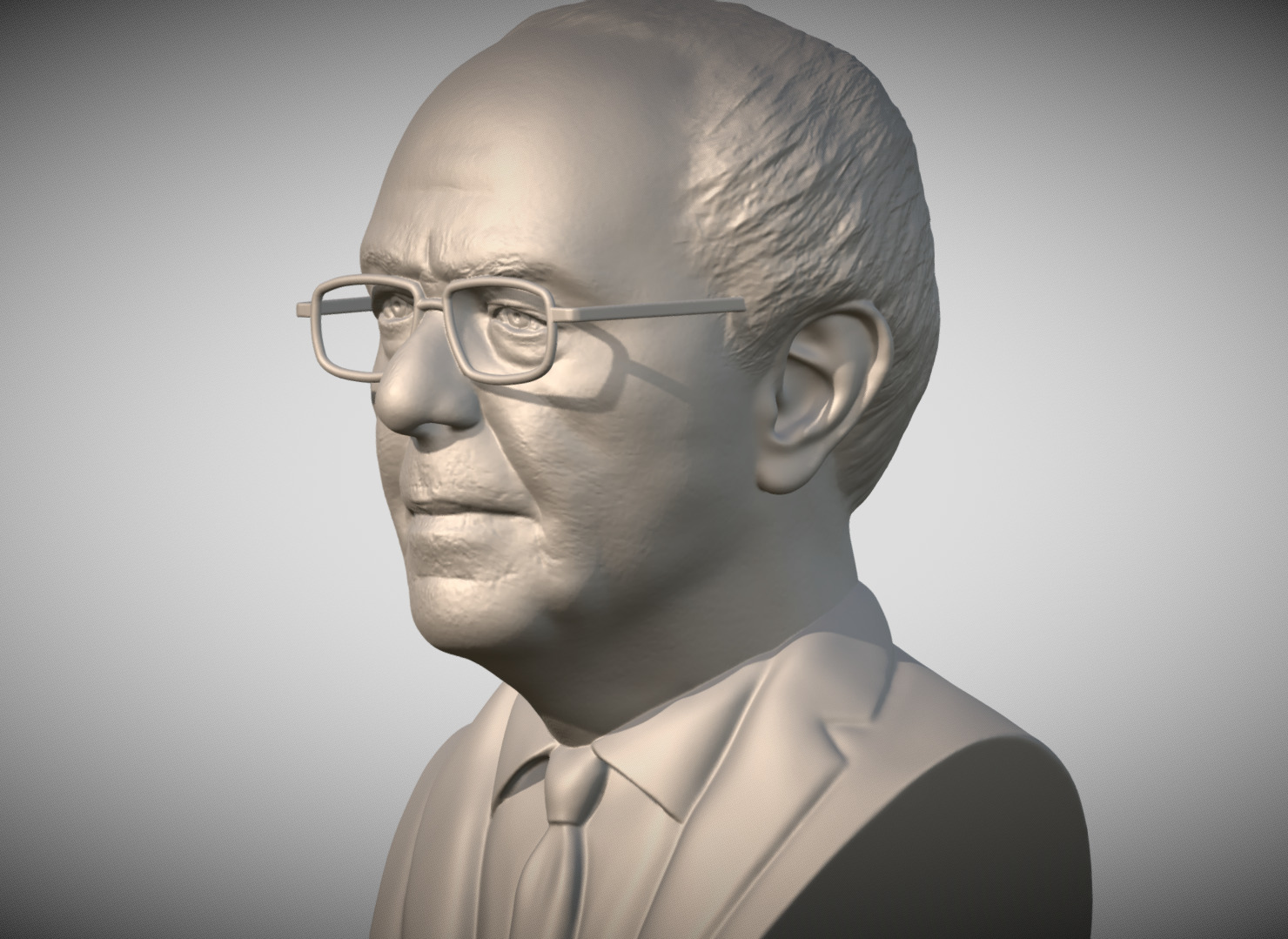 Bernie Sanders bust 3D printing ready stl obj formats 3D print model_2