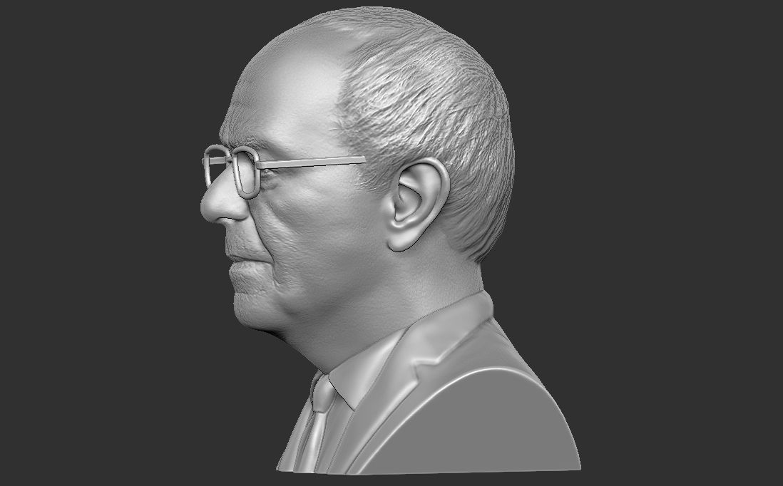 Bernie Sanders bust 3D printing ready stl obj formats 3D print model_8