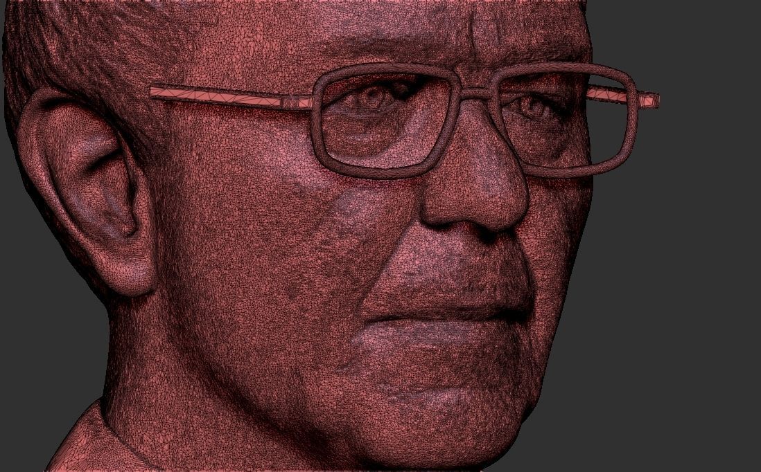 Bernie Sanders bust 3D printing ready stl obj formats 3D print model_31