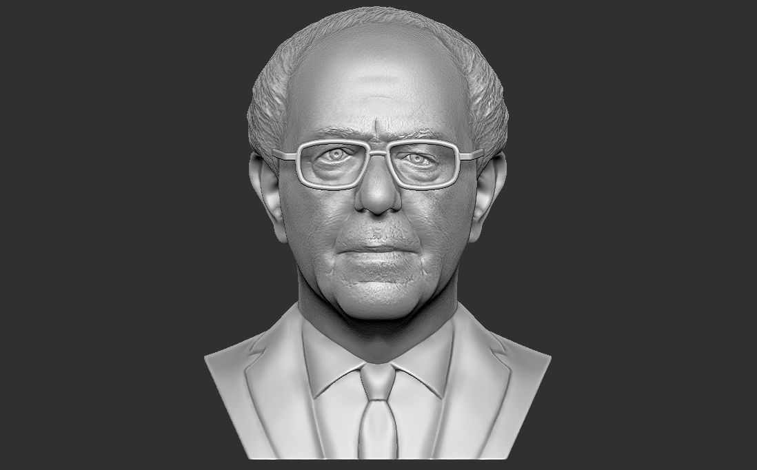Bernie Sanders bust 3D printing ready stl obj formats 3D print model_5