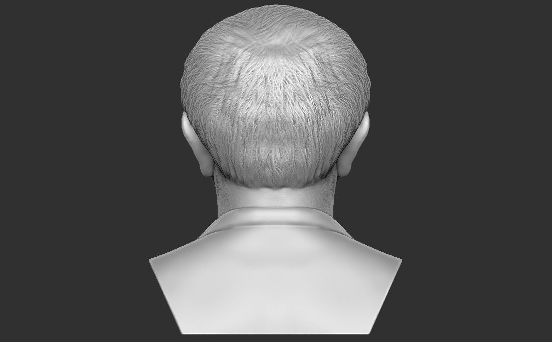 Bernie Sanders bust 3D printing ready stl obj formats 3D print model_11