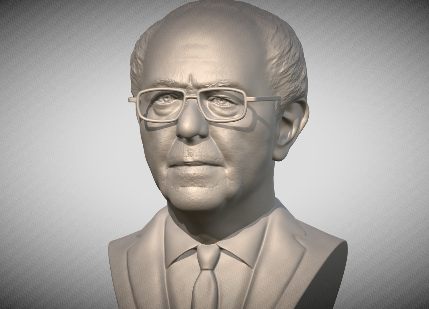 Bernie Sanders bust 3D printing ready stl obj formats 3D print model_1