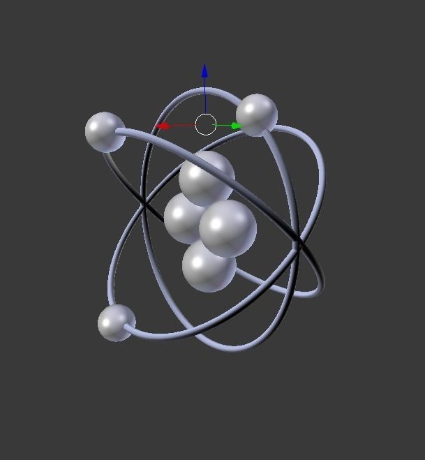 3D animated Atom modle 3D model_12