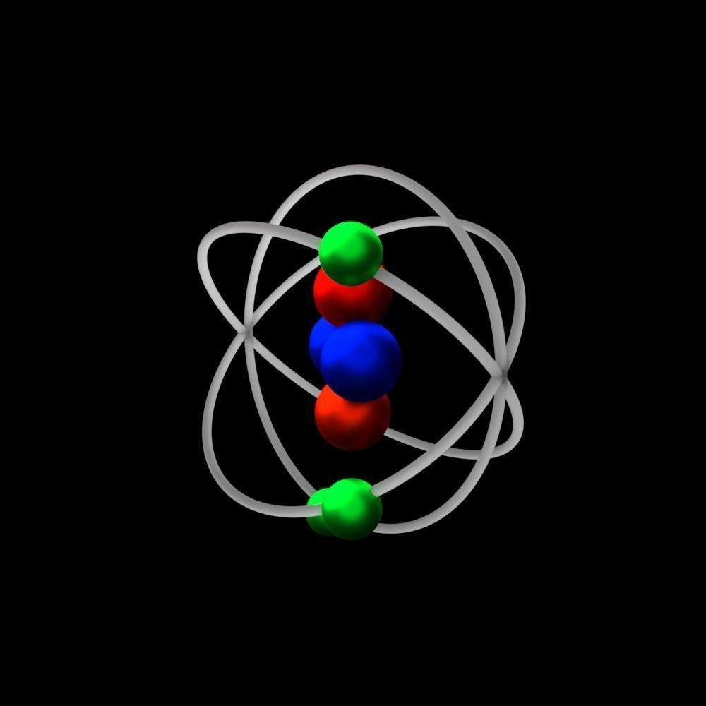 3D animated Atom modle 3D model_7