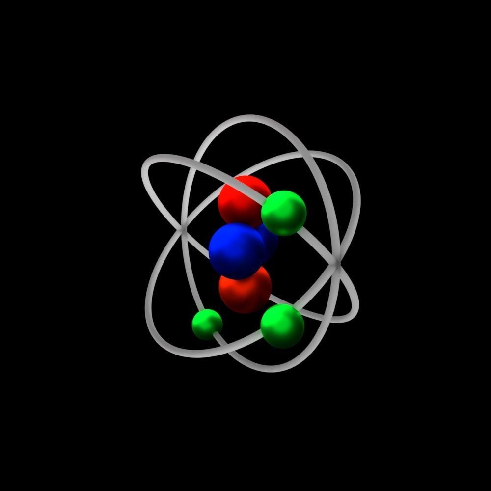3D animated Atom modle 3D model_5