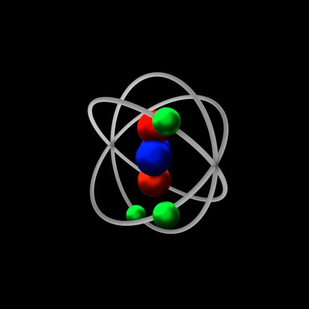 3D animated Atom modle 3D model_6