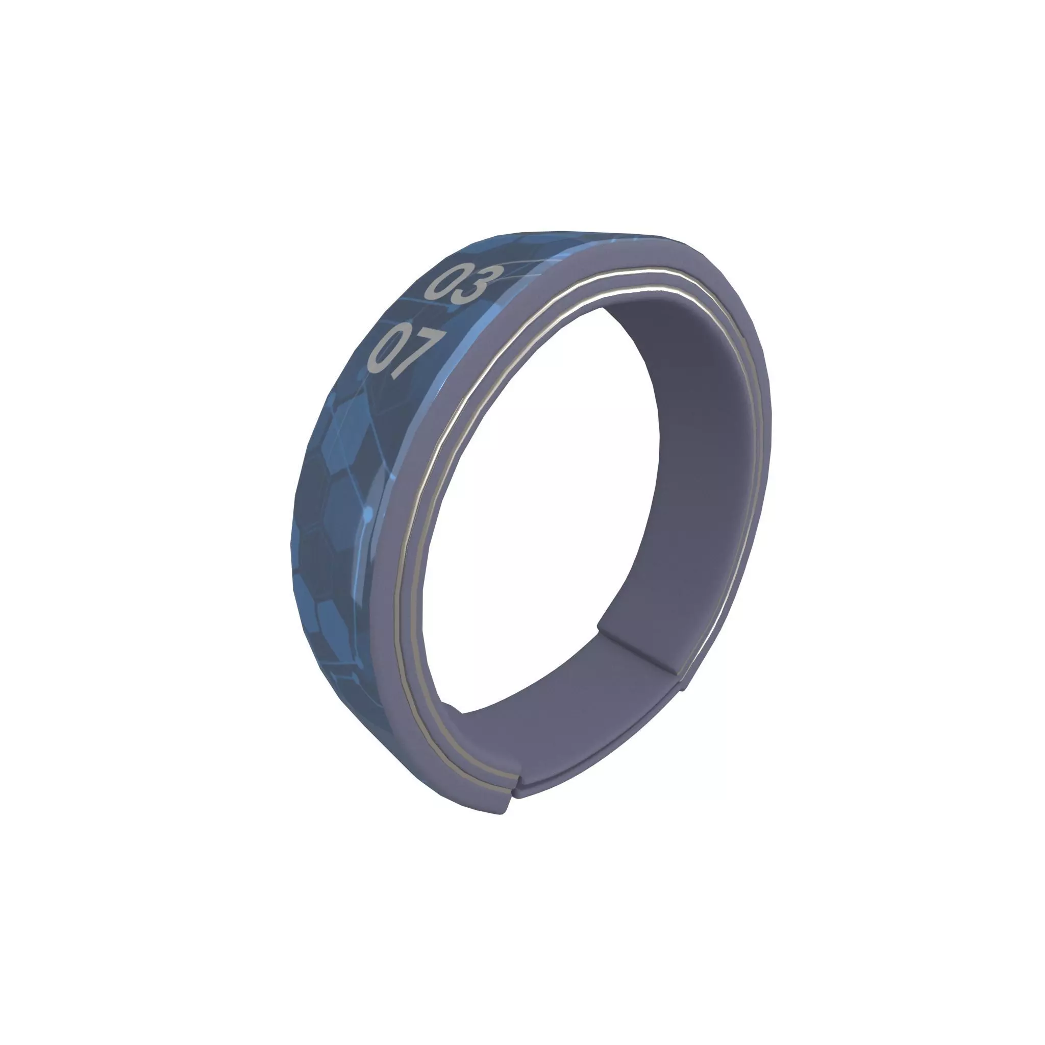 Tech Product Wristband v1 004 Low-poly 3D model_0