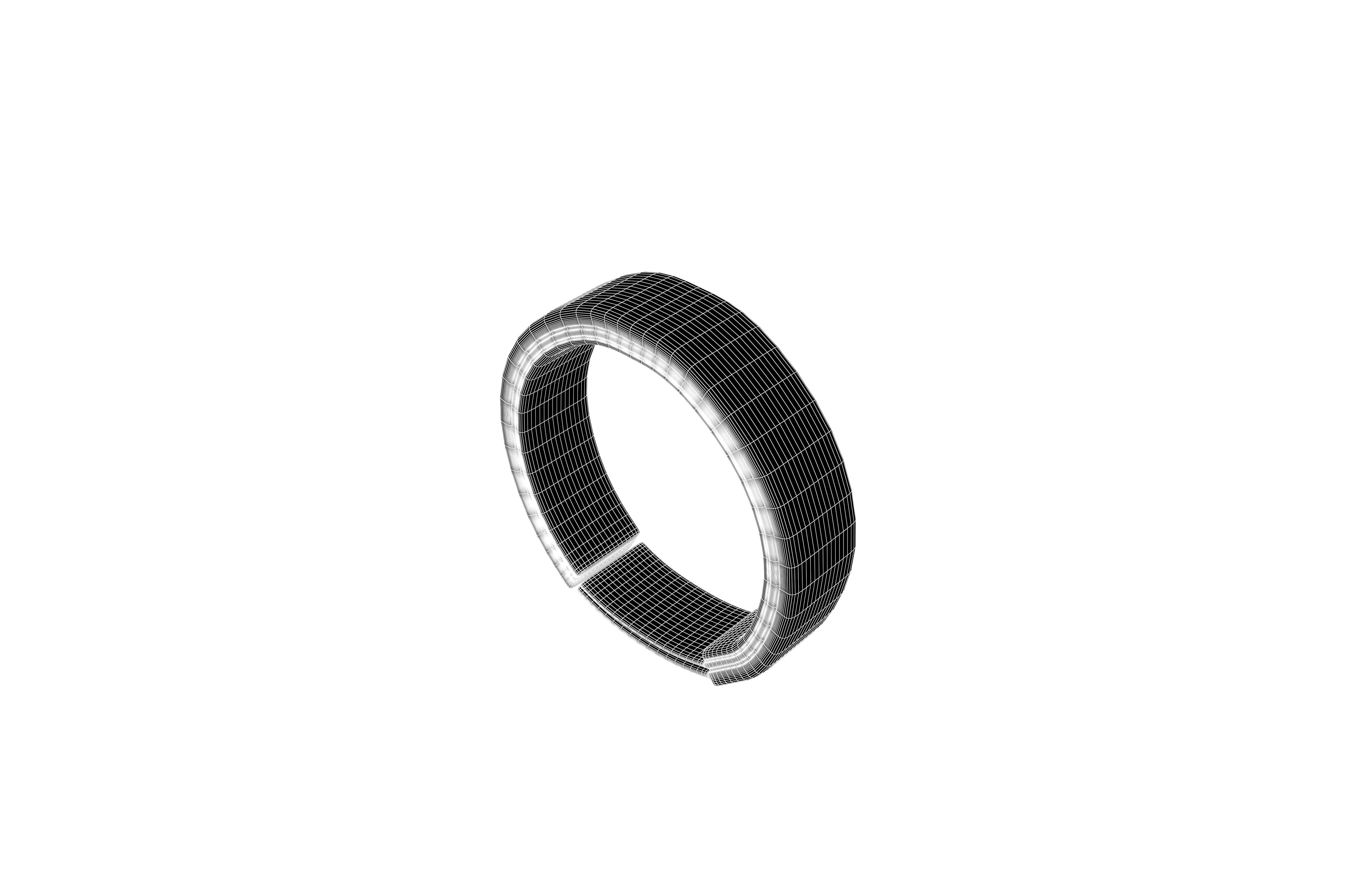 Tech Product Wristband v1 004 Low-poly 3D model_7