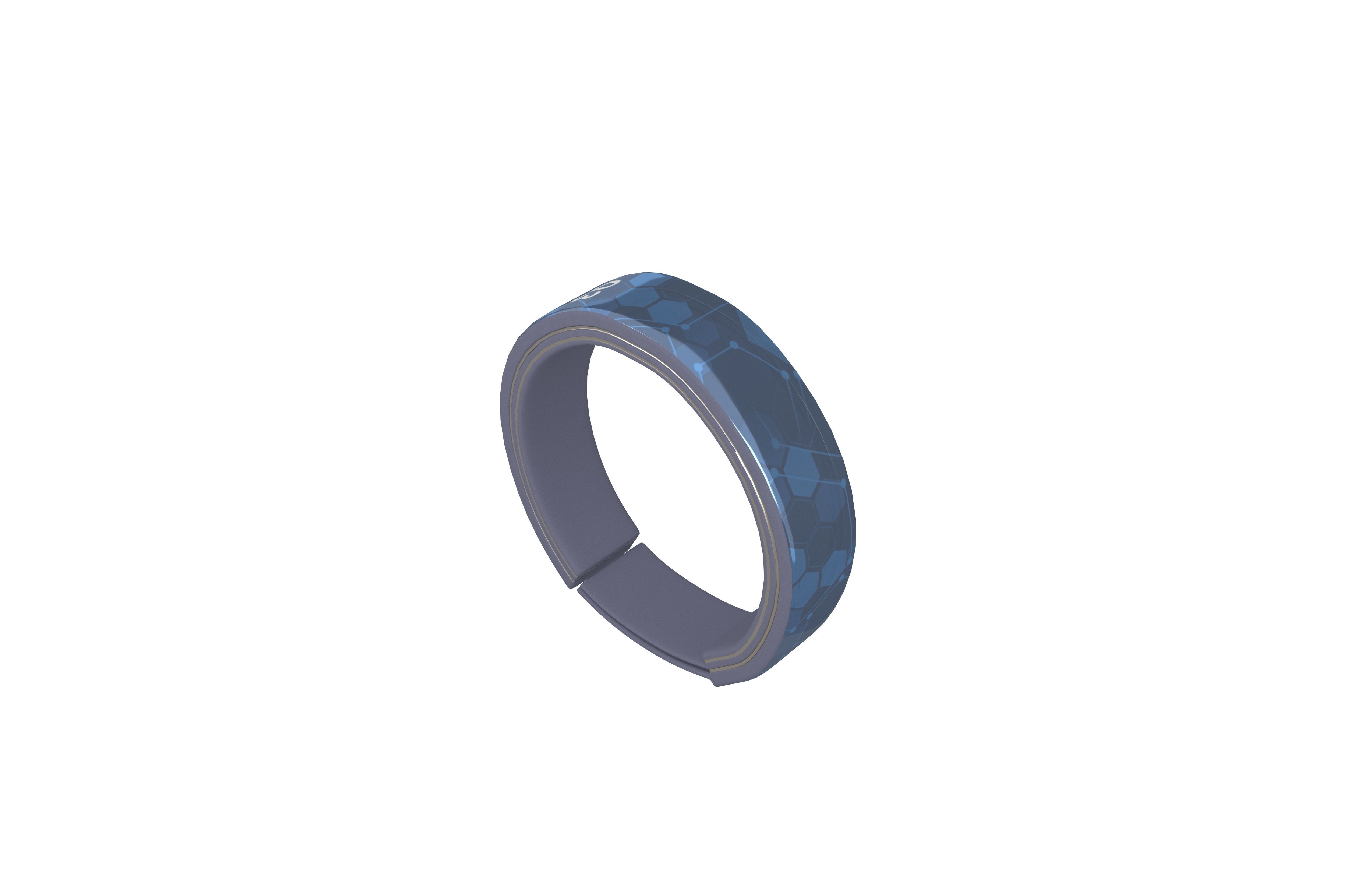 Tech Product Wristband v1 004 Low-poly 3D model_3