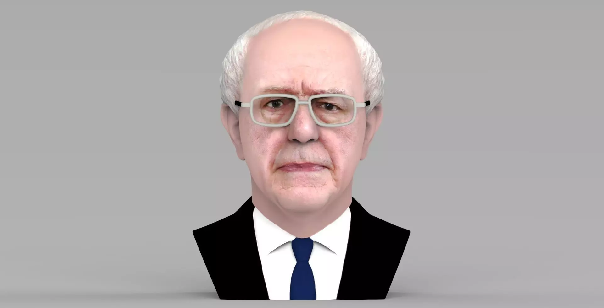 Bernie Sanders bust ready for full color 3D printing 3D print model