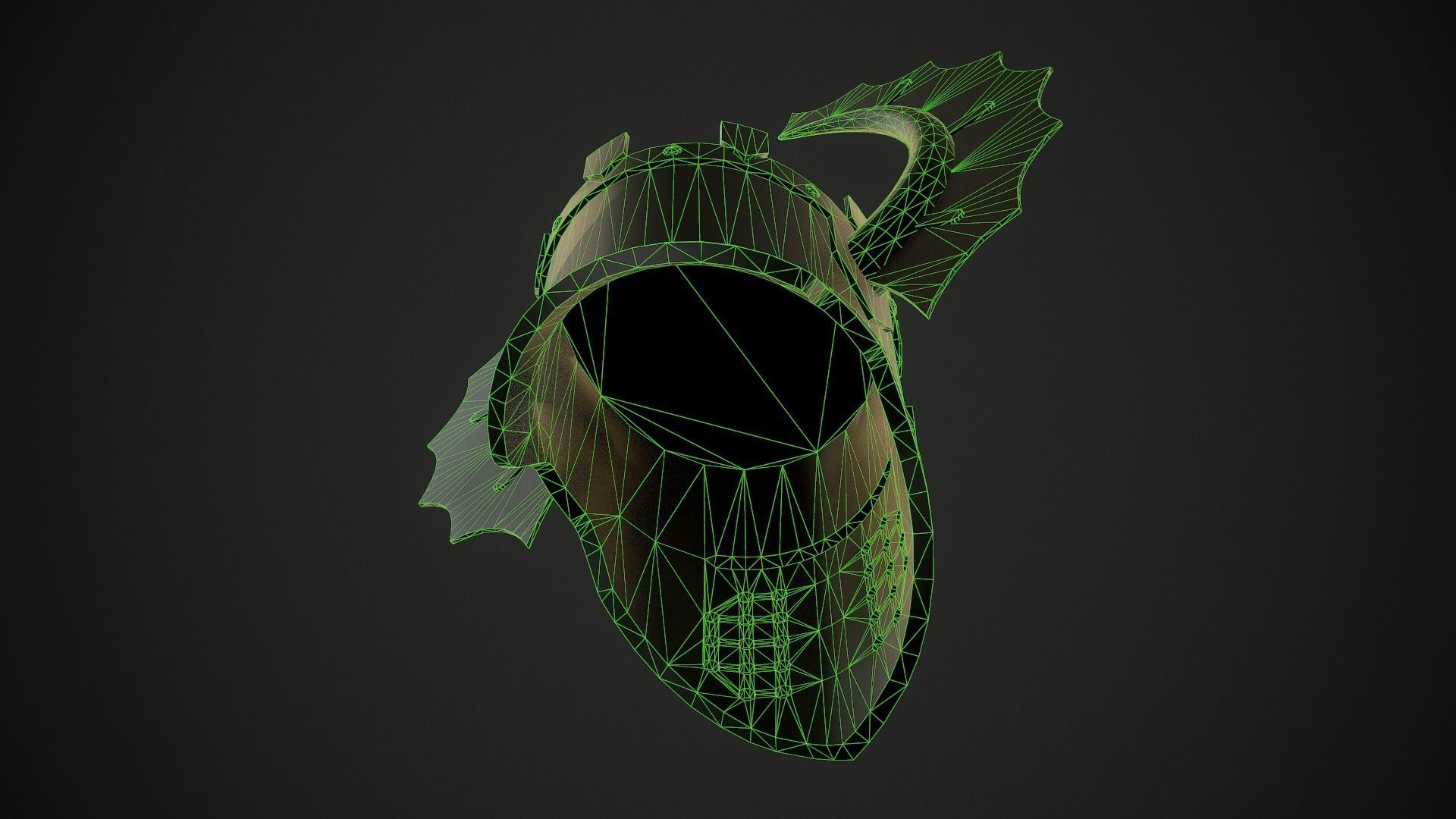 Knight Helmet 08 Low-poly 3D model_33