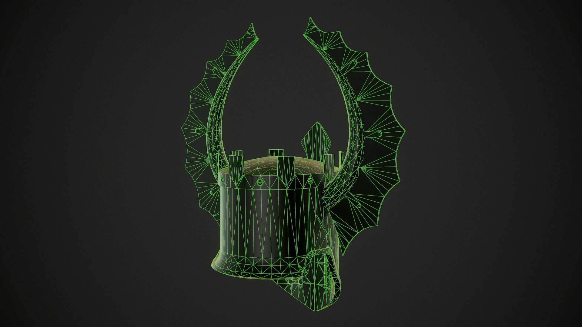 Knight Helmet 08 Low-poly 3D model_31