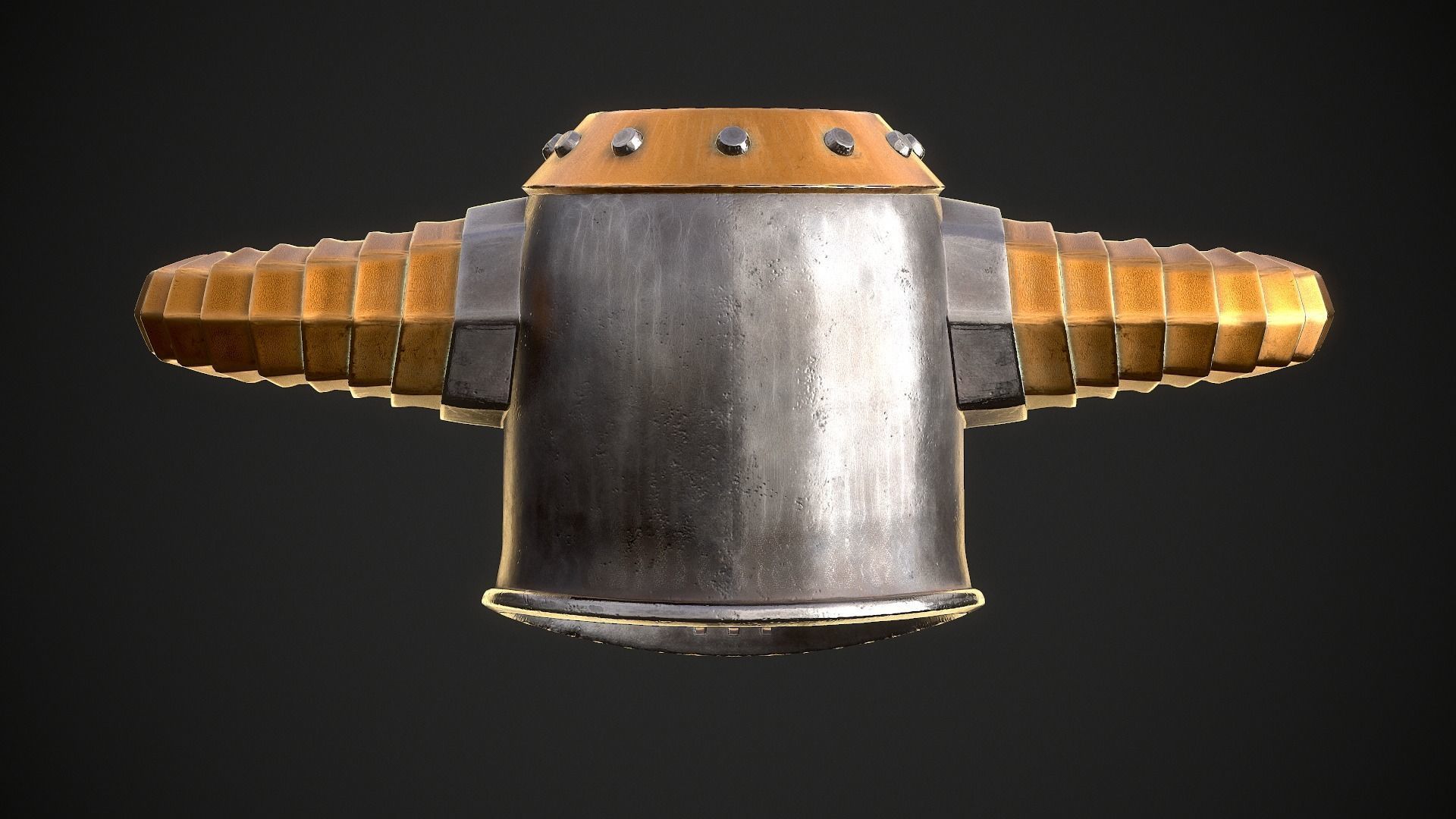 Knight Helmet 10 Low-poly 3D model_9