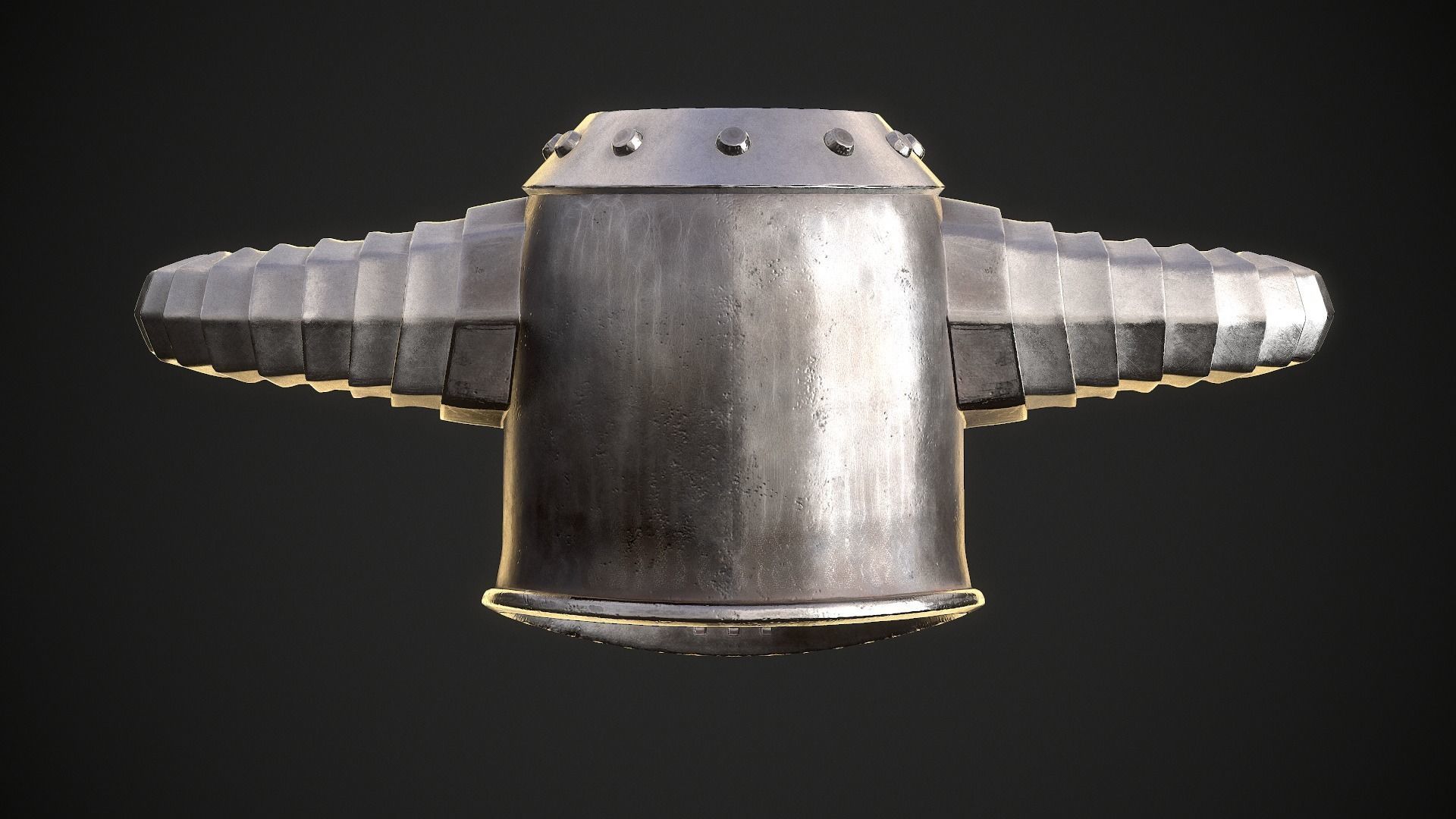 Knight Helmet 10 Low-poly 3D model_25