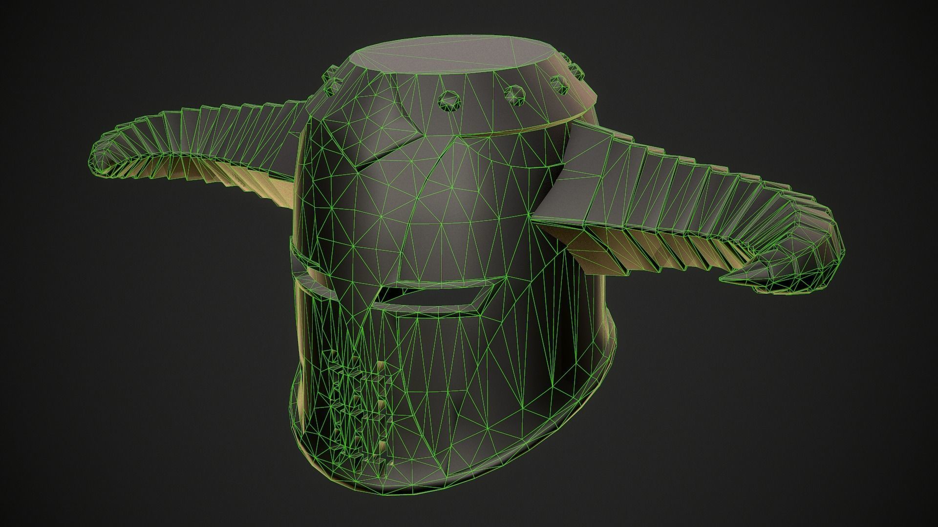 Knight Helmet 10 Low-poly 3D model_34