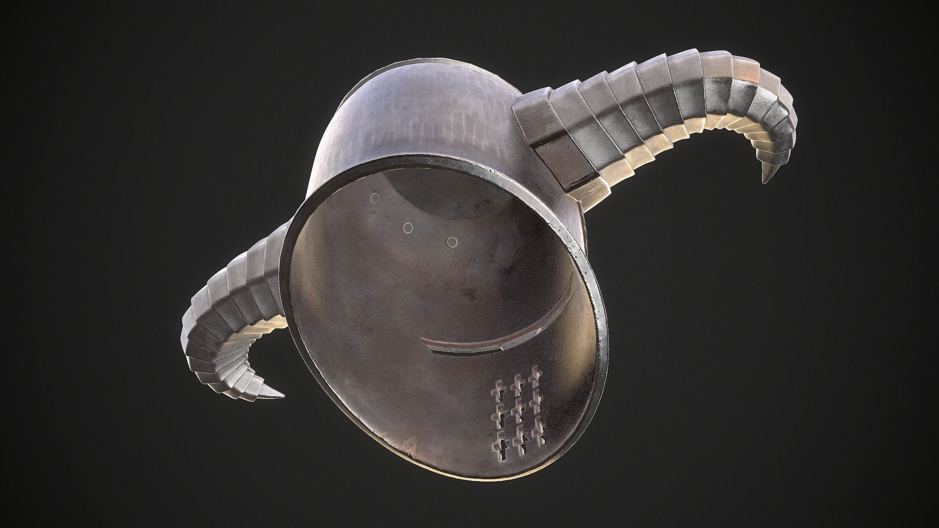 Knight Helmet 10 Low-poly 3D model_32