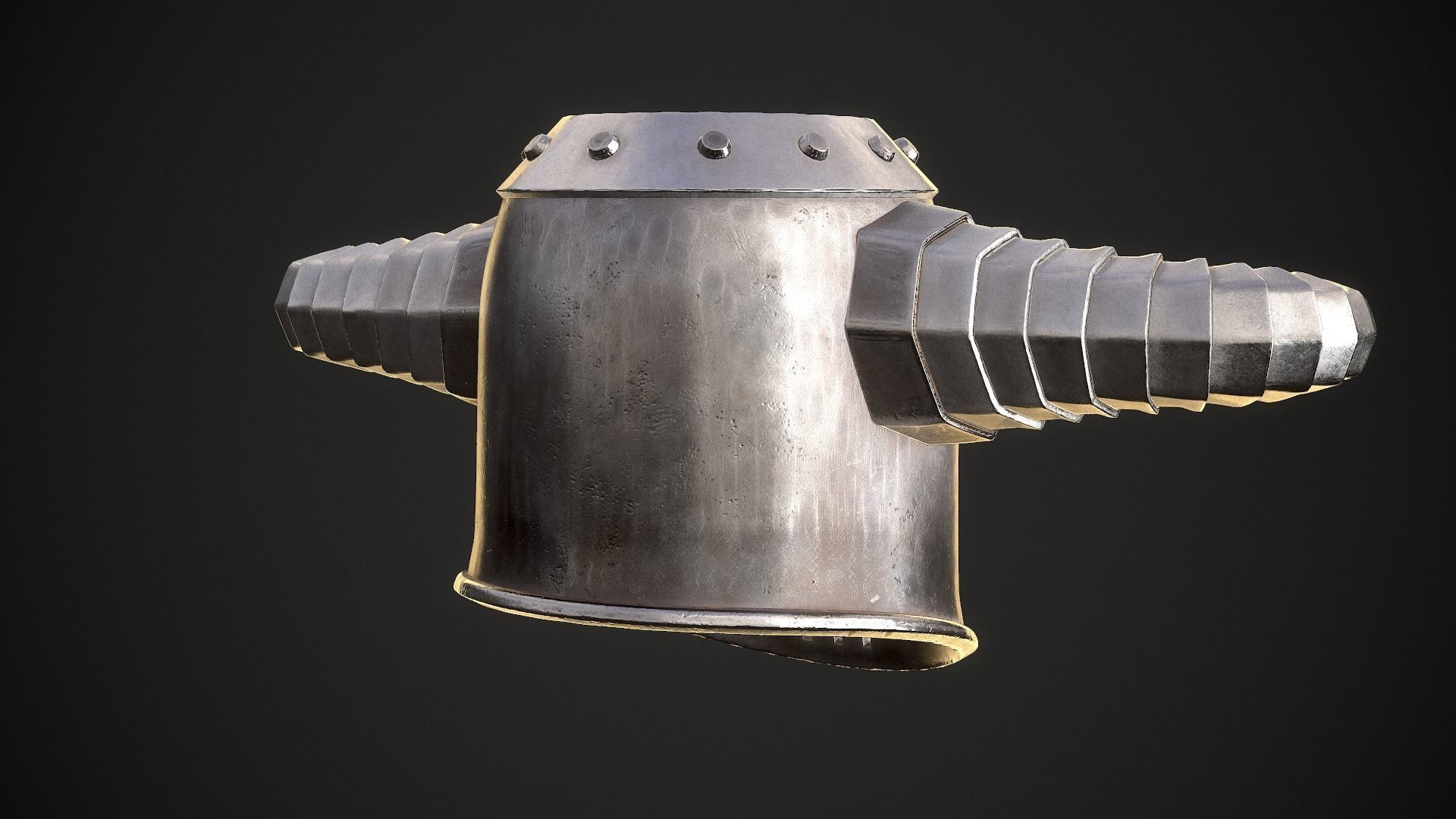 Knight Helmet 10 Low-poly 3D model_26