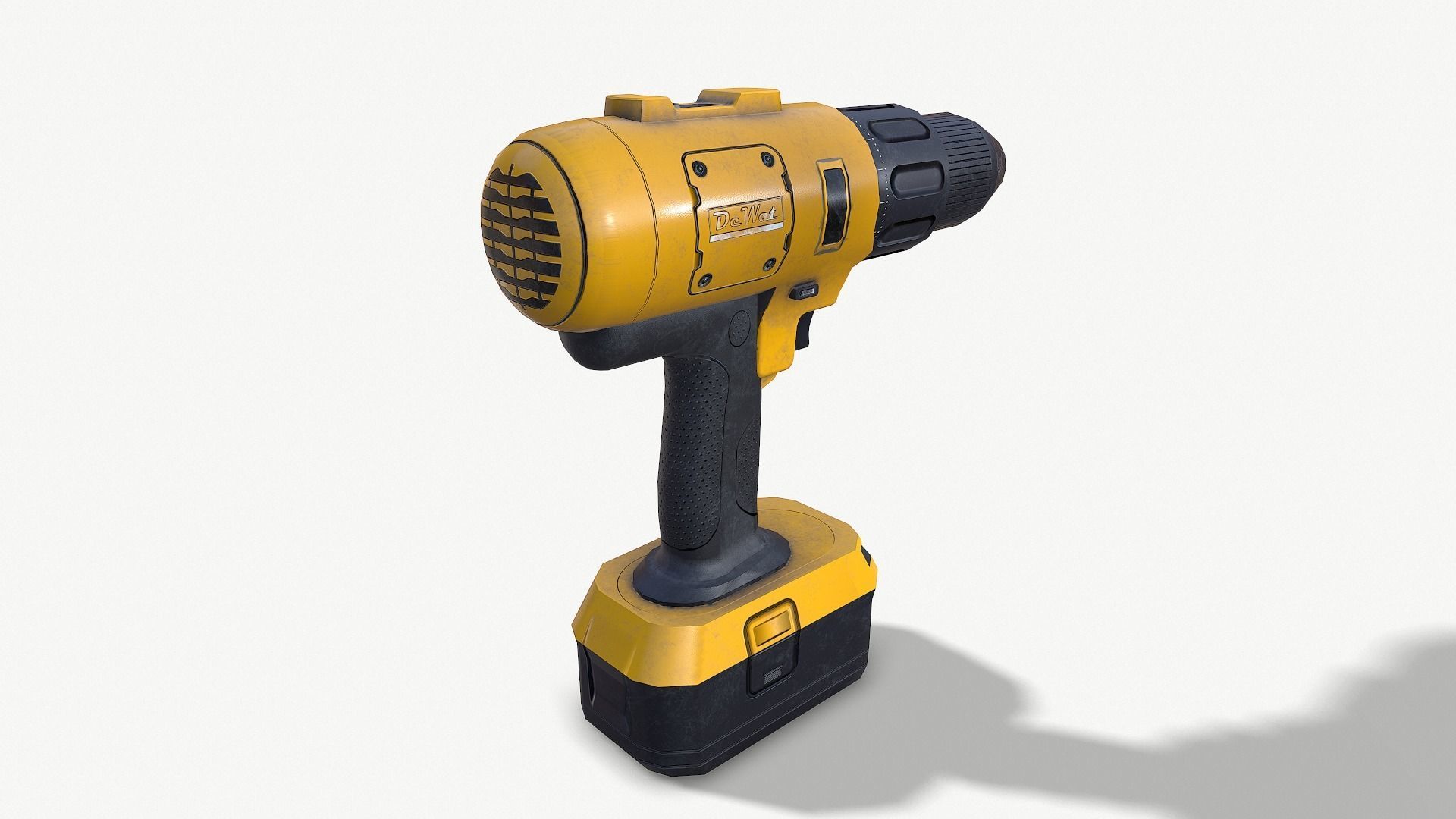 Set of tools 01 Low-poly 3D model_3