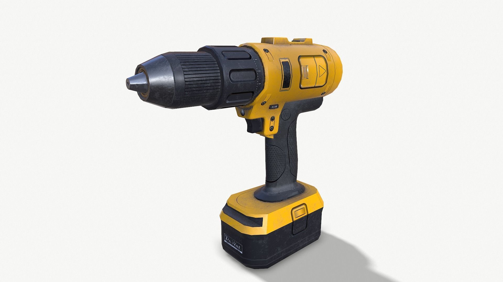 Set of tools 01 Low-poly 3D model_2