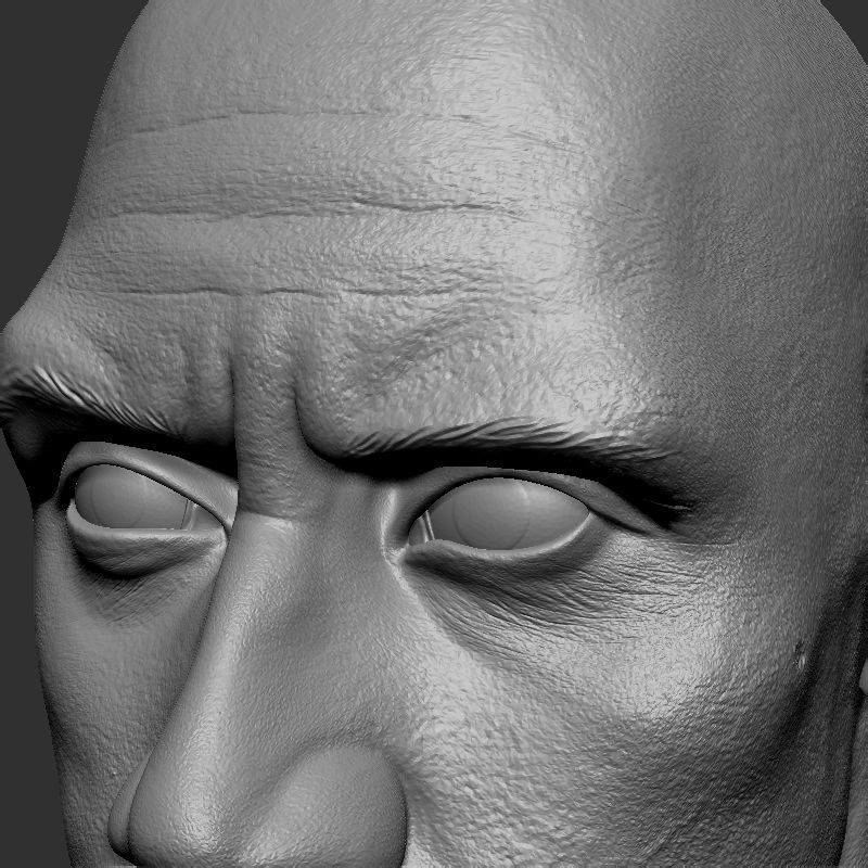 Dwayne johnson 3D print model_4